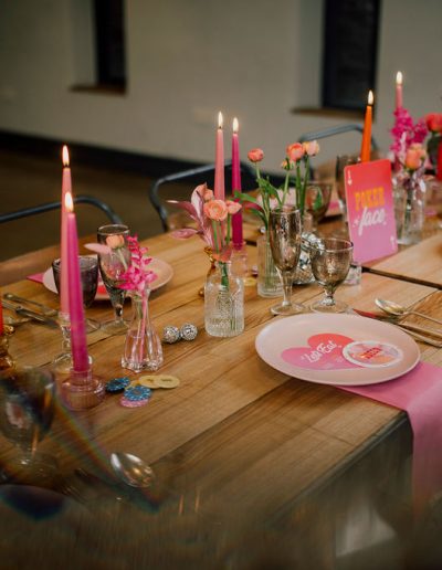 vegas themed wedding table